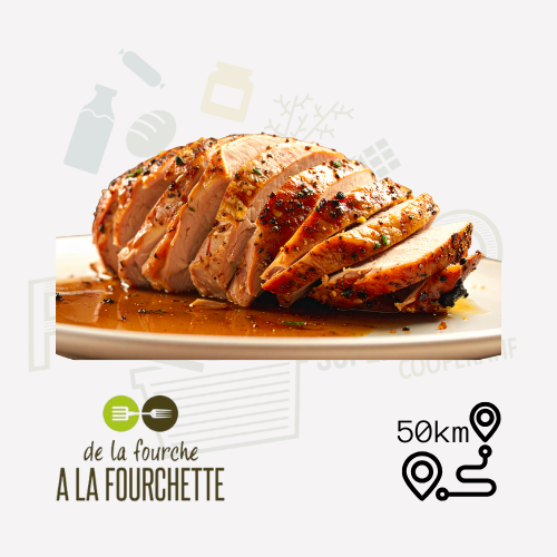 Roti de dinde cognac-pistache - Ferme Thirion