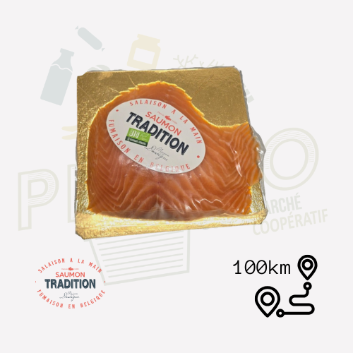 Saumon fumé extra doux 250gr - Tradition Dawagne