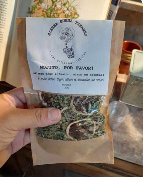 « Mojito, POR FAVOR! » Mélange à cocktail, sirop ou infusion Hierba Buena