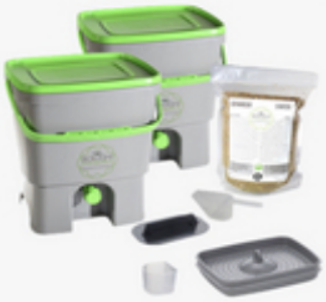 StarterKit Bokashi Classique (duo) + 1 kg démarreur